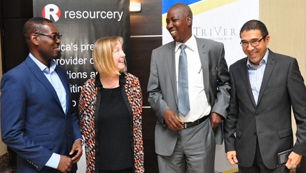 ‎ (‎L-r): Motayo Williams, managing director, Triversa; Judith Jone, Managing Director, ATE Enterprises, UK; Aaron Yaduma, Principal System Analyst, Central Bank of Nigeria and Andrew Ejoh, Executive Director, Resourcery Plc at the recently held Enterprise Architecture Seminar for Nigeria Banking Industry in Lagos.